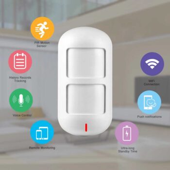 Sensore di movimento WiFi pir pet immune intelligente Smart Life - Senza Fili Sensore Allarme Domestico Compatibile con Alexa e Google App