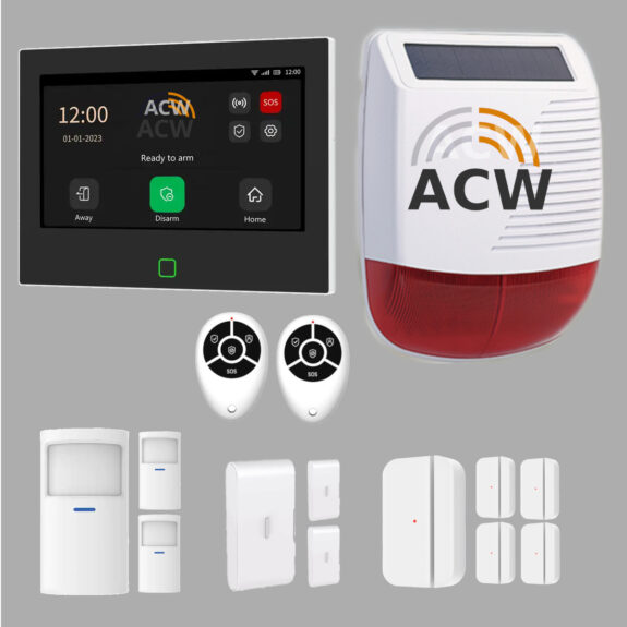 Kit Antifurto Casa Wireless Professionale HT714 configurato e pronto all'uso