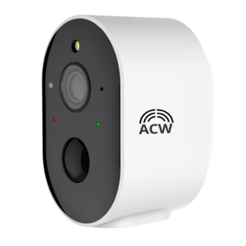 Telecamera di sicurezza WiFi 1080P con rilevamento di movimento PIR, HD 3MP, batteria al litio e pannello solare - ACW-S5